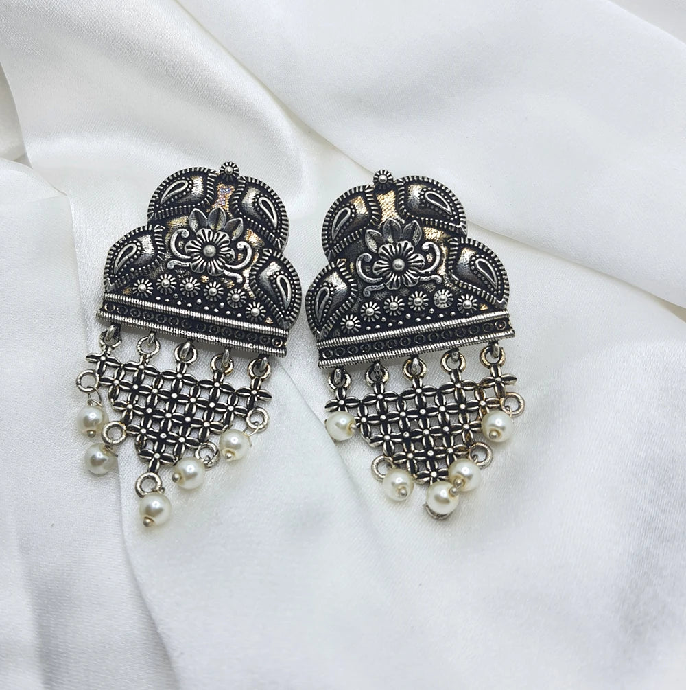 Anahita Silver plated earrings
