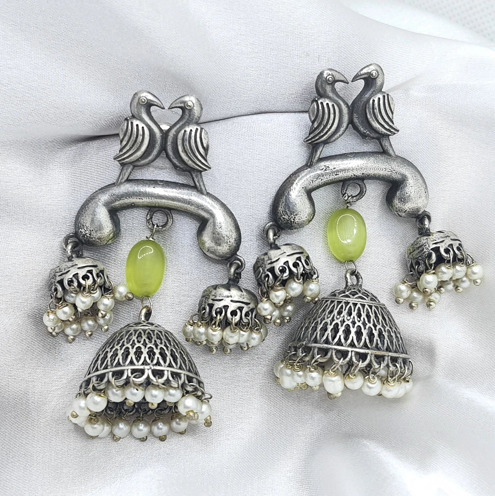 Ikpreet Silver plated earrings