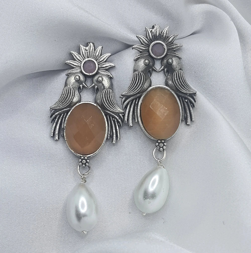 Aagam Silver Plated Earrings