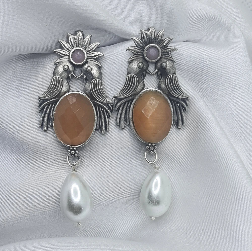 Aagam Silver Plated Earrings