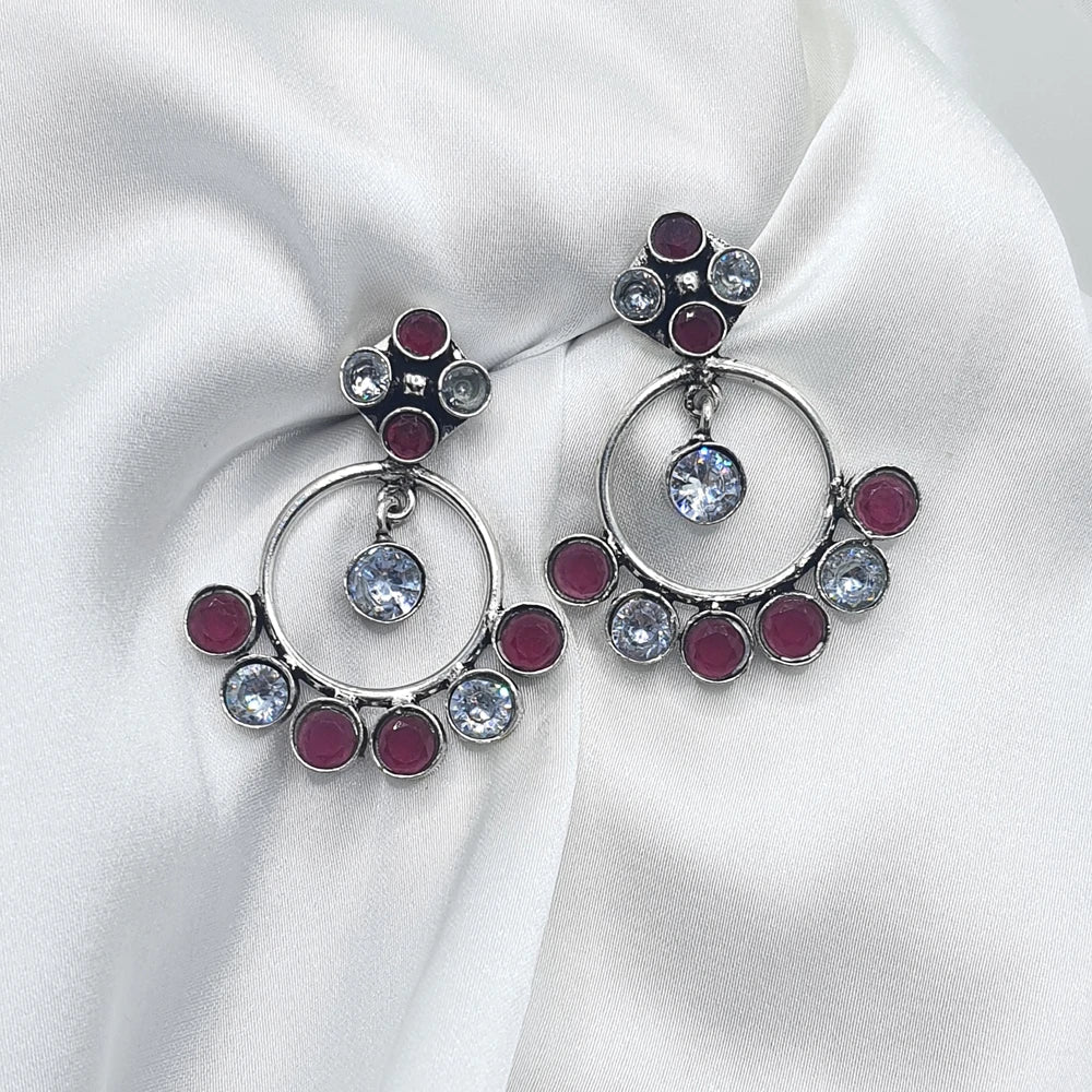 Aavya Silver plated earrings