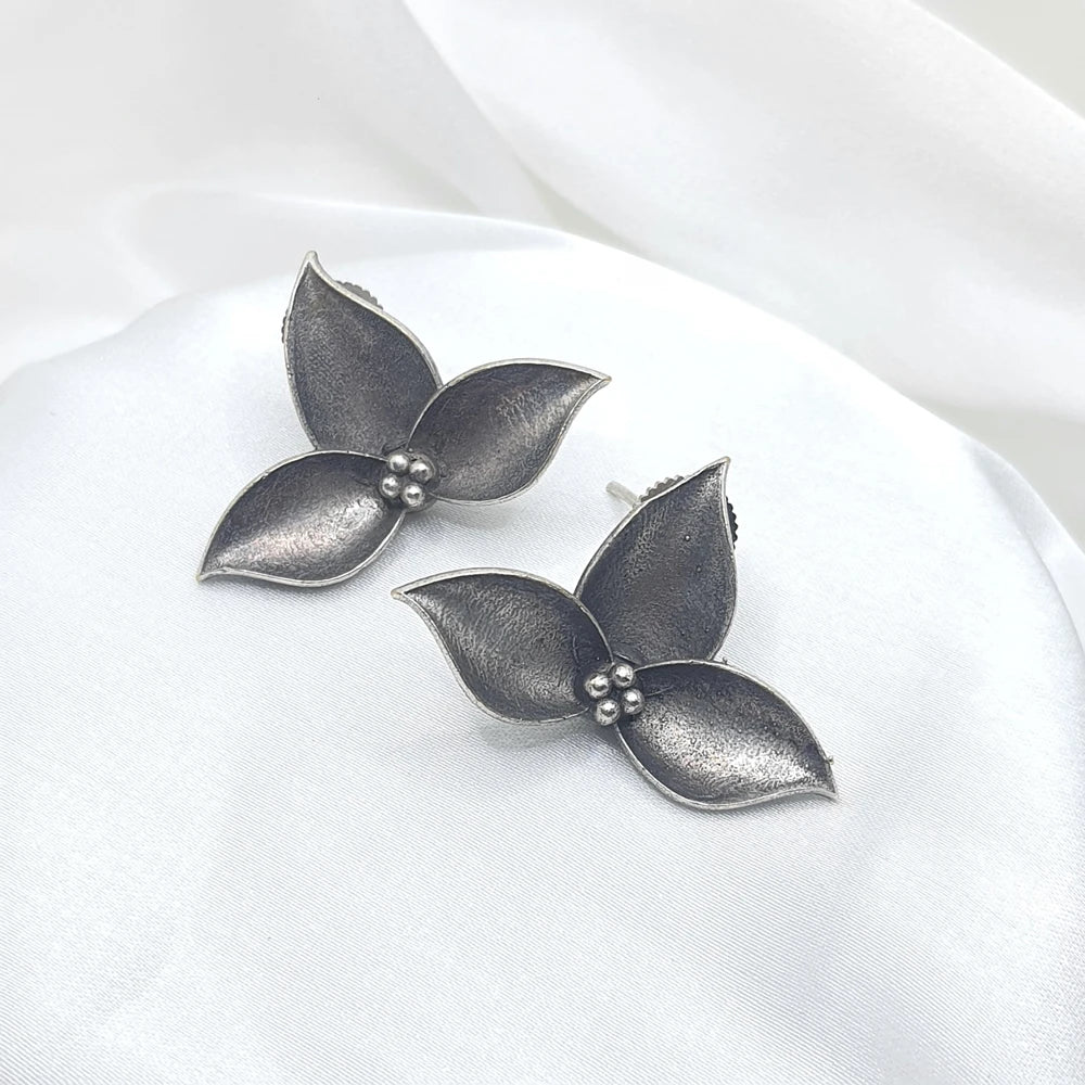 Reeva Silver plated earrings