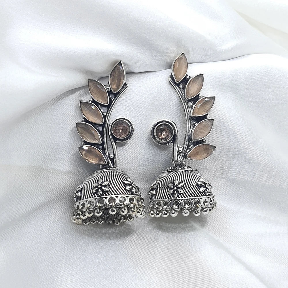 Pari silver plated Jhumka