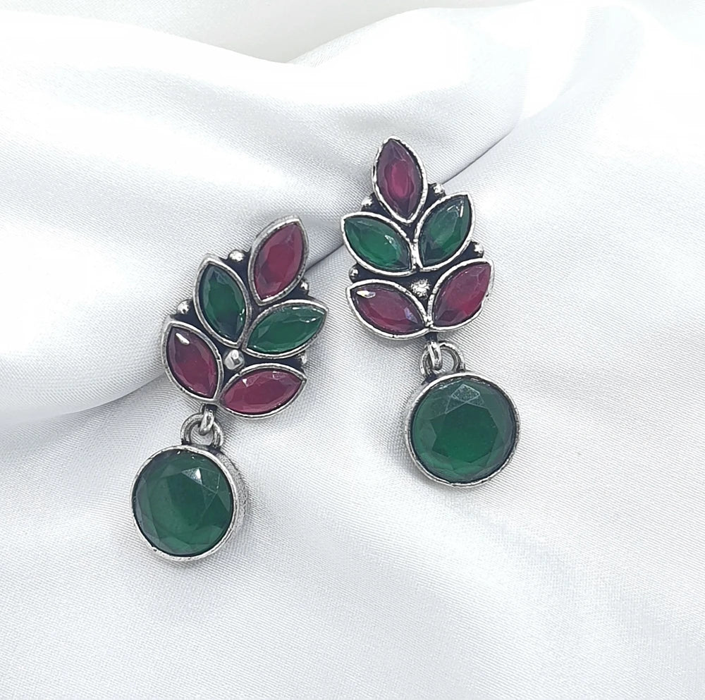 Arohi Silver plated earrings