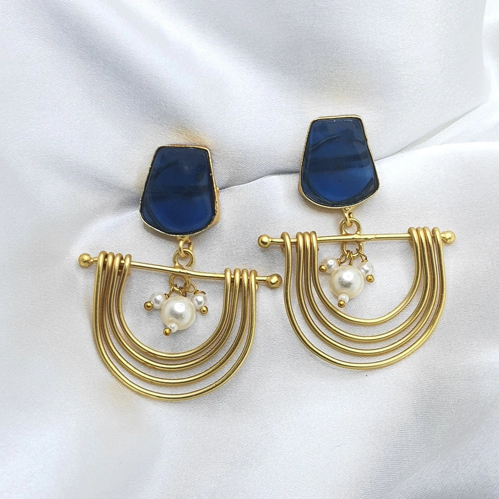 Takshvi gold plated earrings