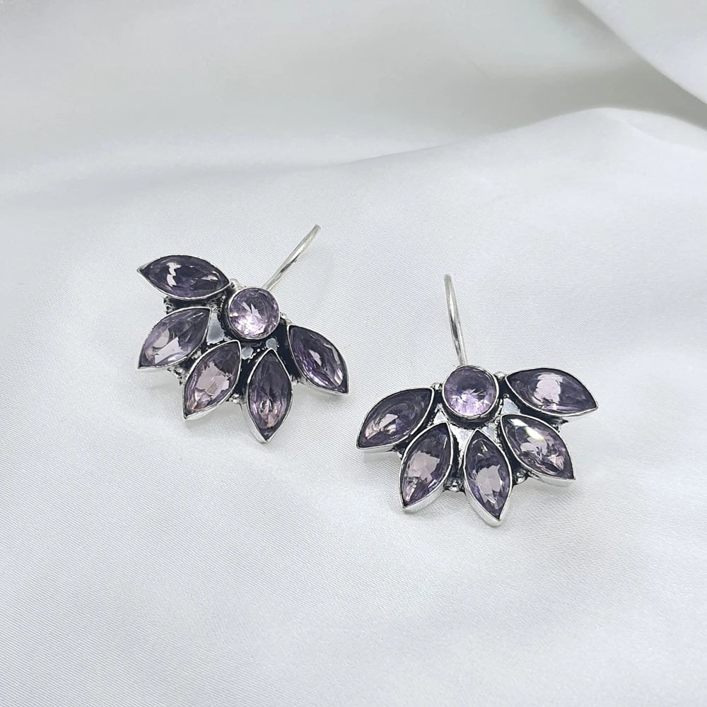 Miraan silver plated earrings