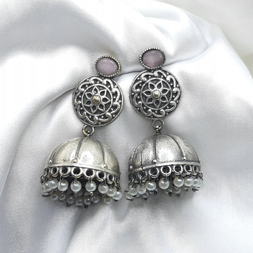 Krupa silver plated Jhumka