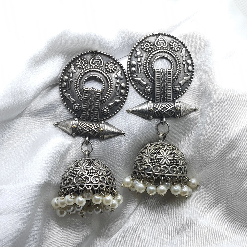 Anvika silver plated  earring