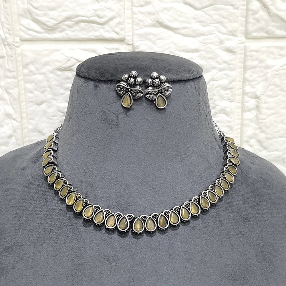 Amayra Silver Plated Choker Set