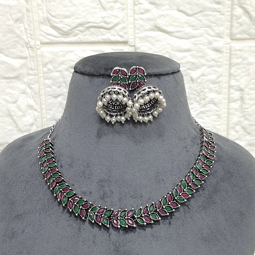 Sumayrah German Silver Choker Set