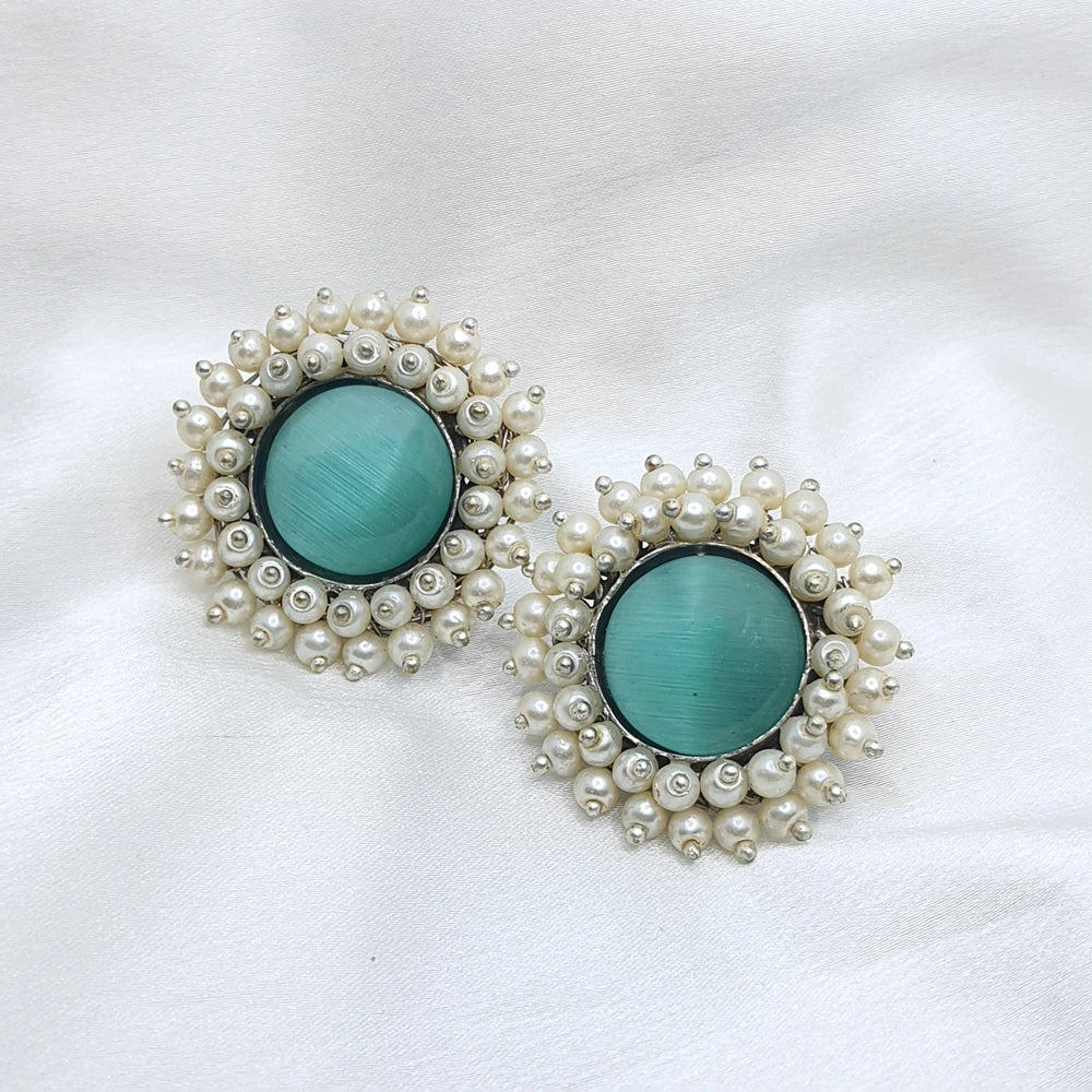 Kiyana silver plated pearl Earrings