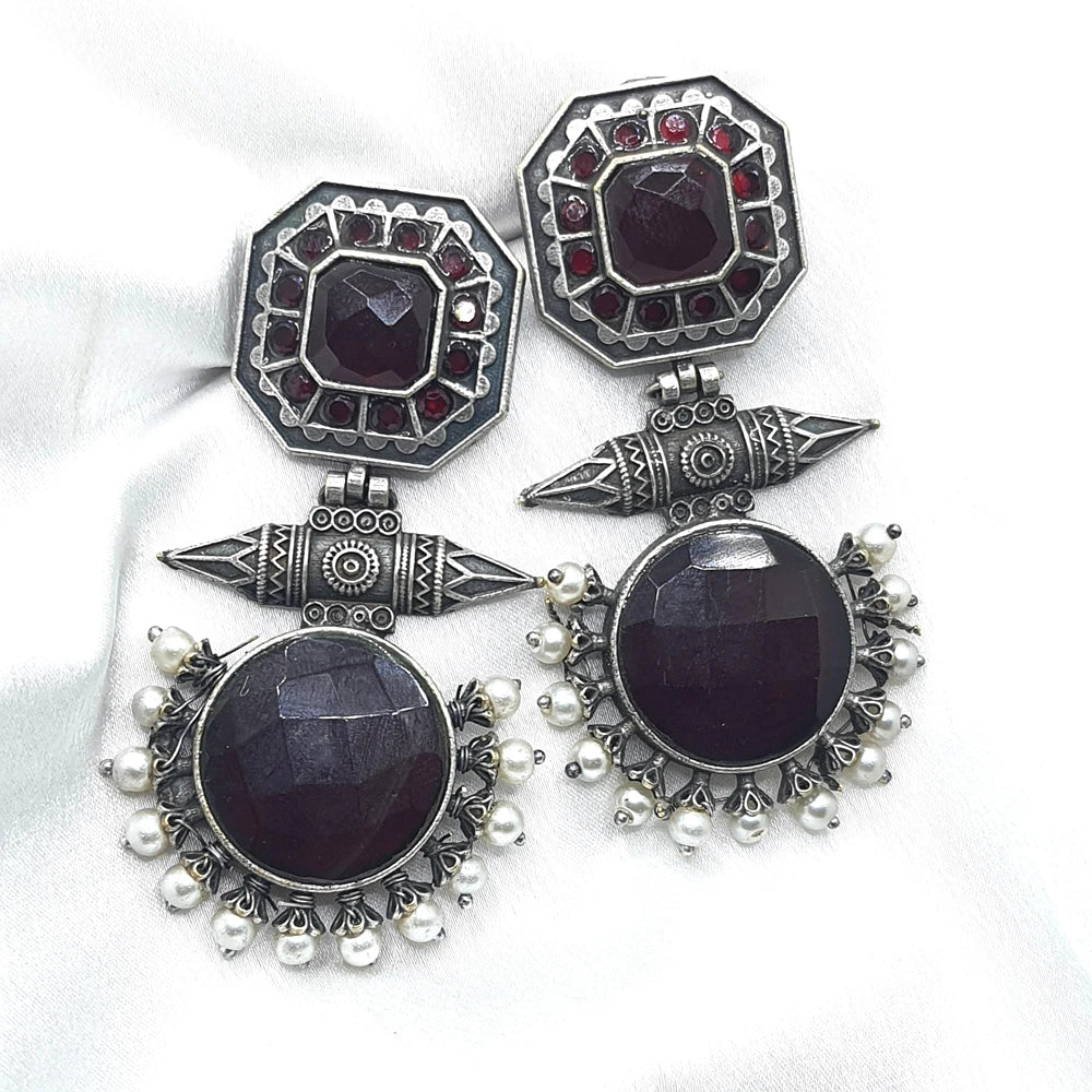 Oishika silver plated Earring