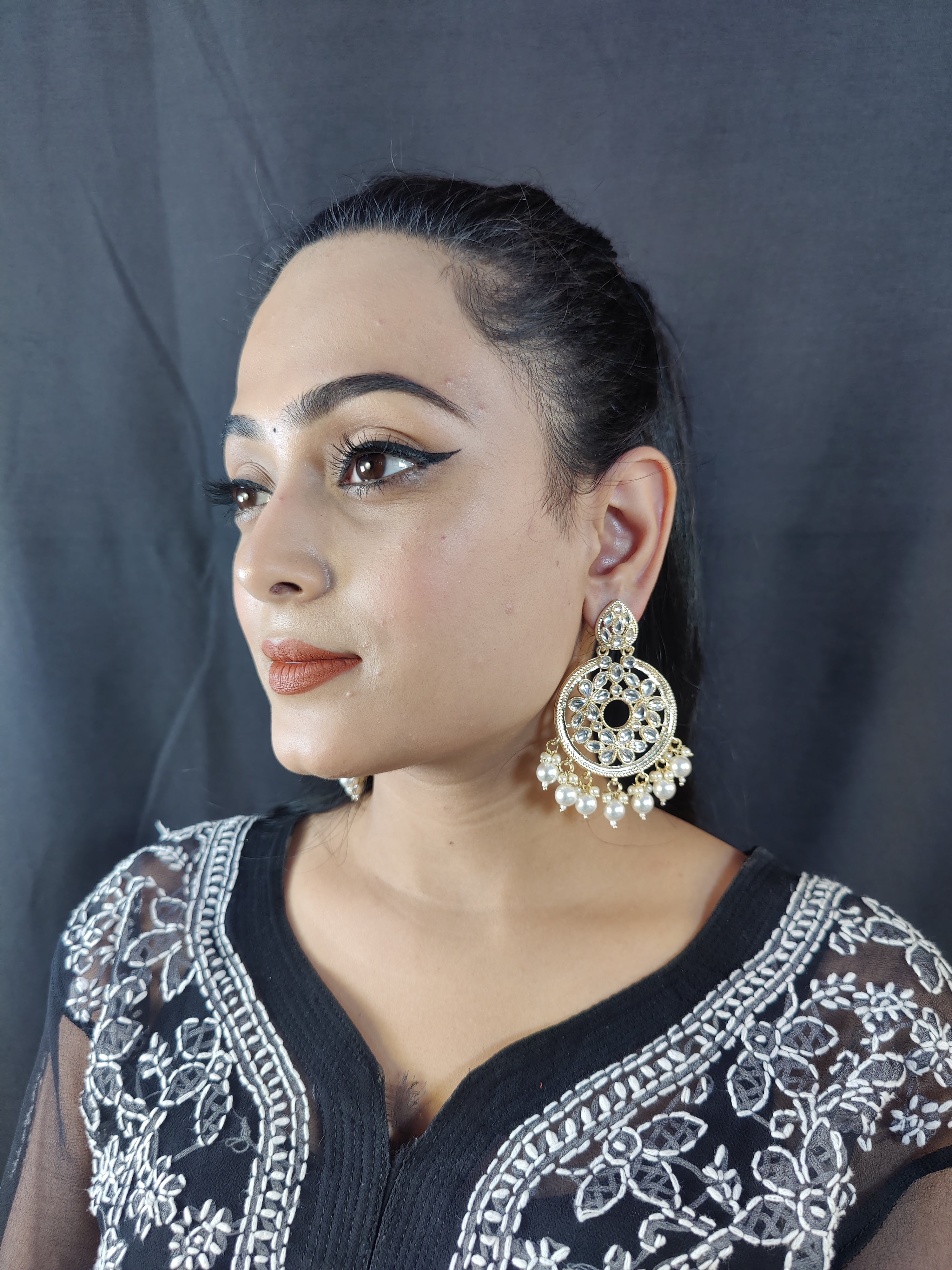 Agni Gold plated earrings