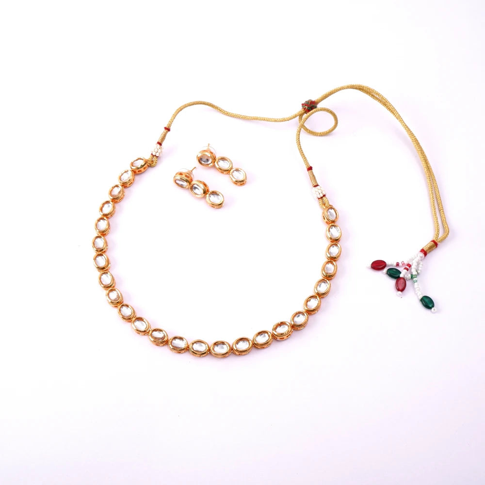 Prinshi gold necklace set