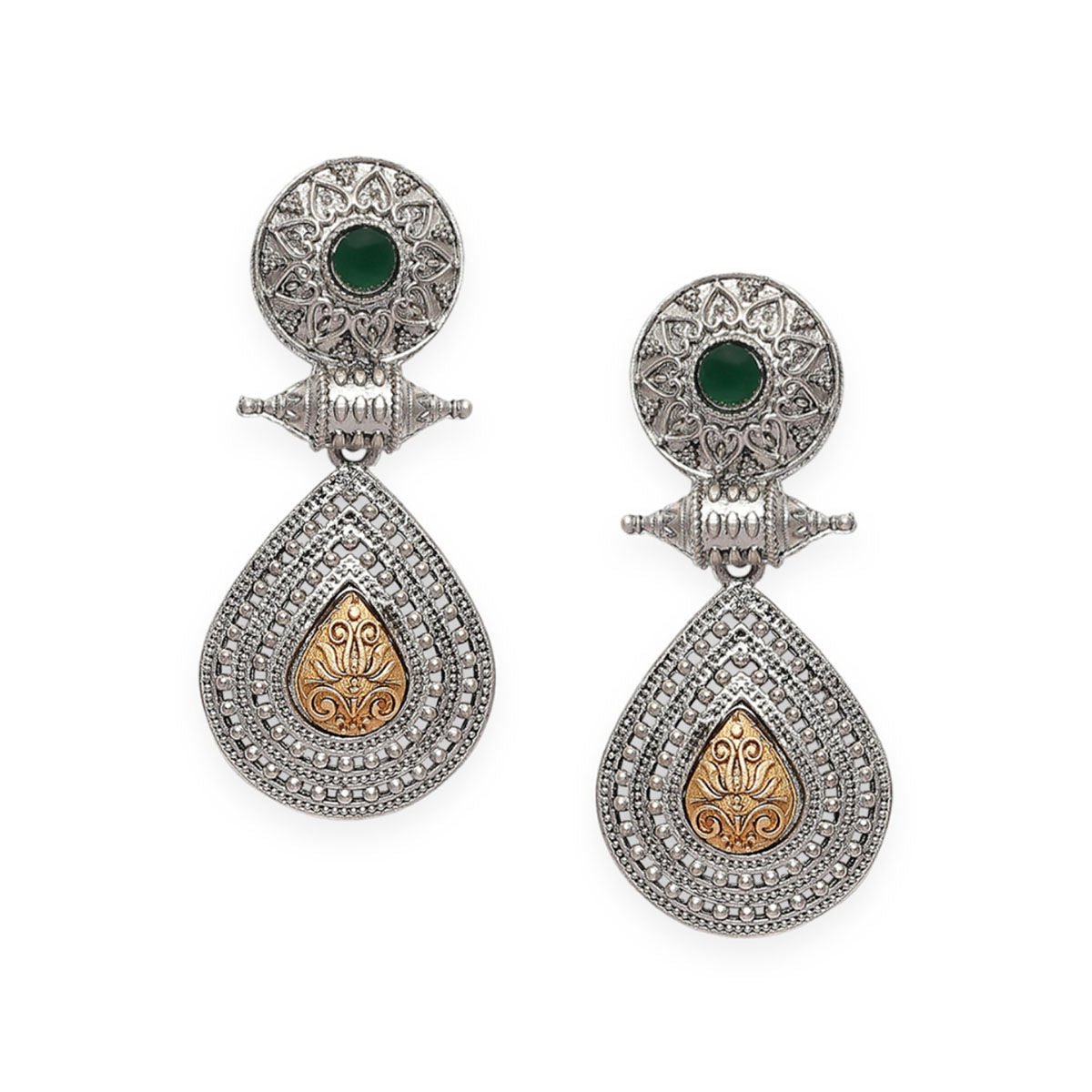 Hitakshi Dual tone earrings