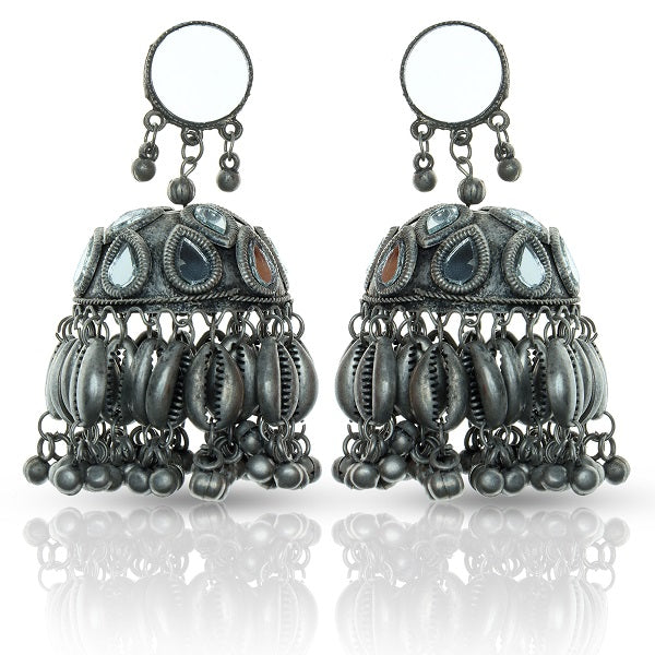 Damini silver plated earrings
