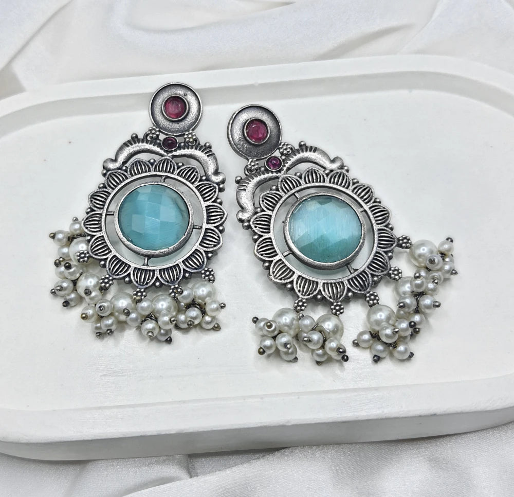 Chara Silver plated earrings