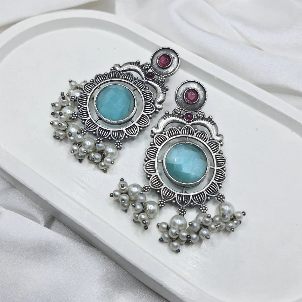 Chara Silver plated earrings