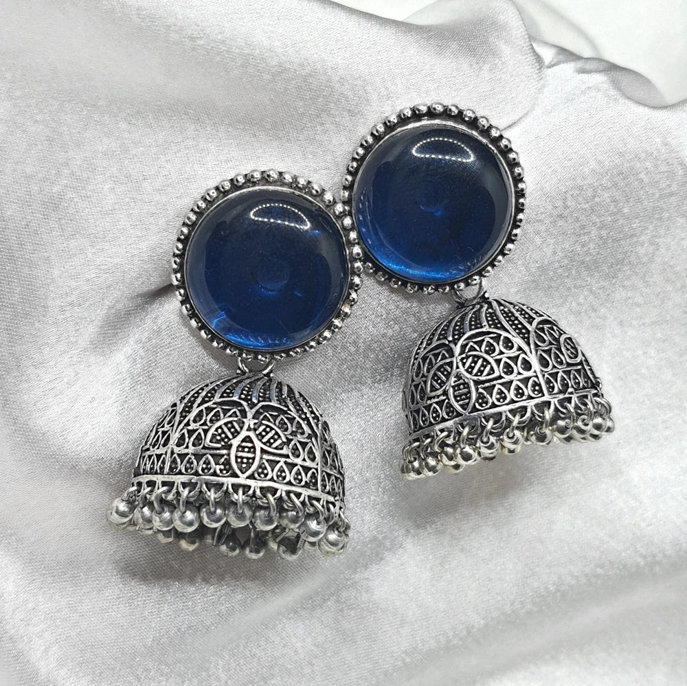 Isha Silver plated earrings