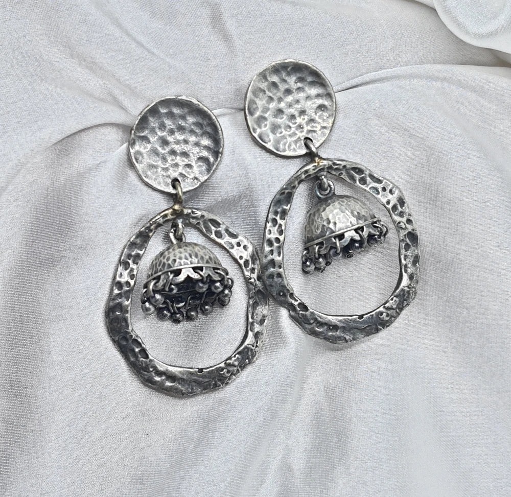 Nilima Silver plated earrings