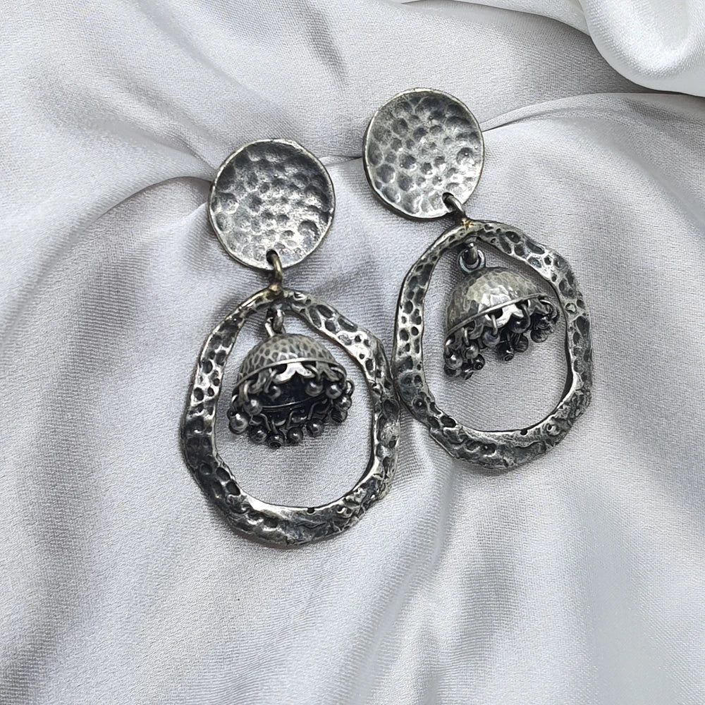 Nilima Silver plated earrings