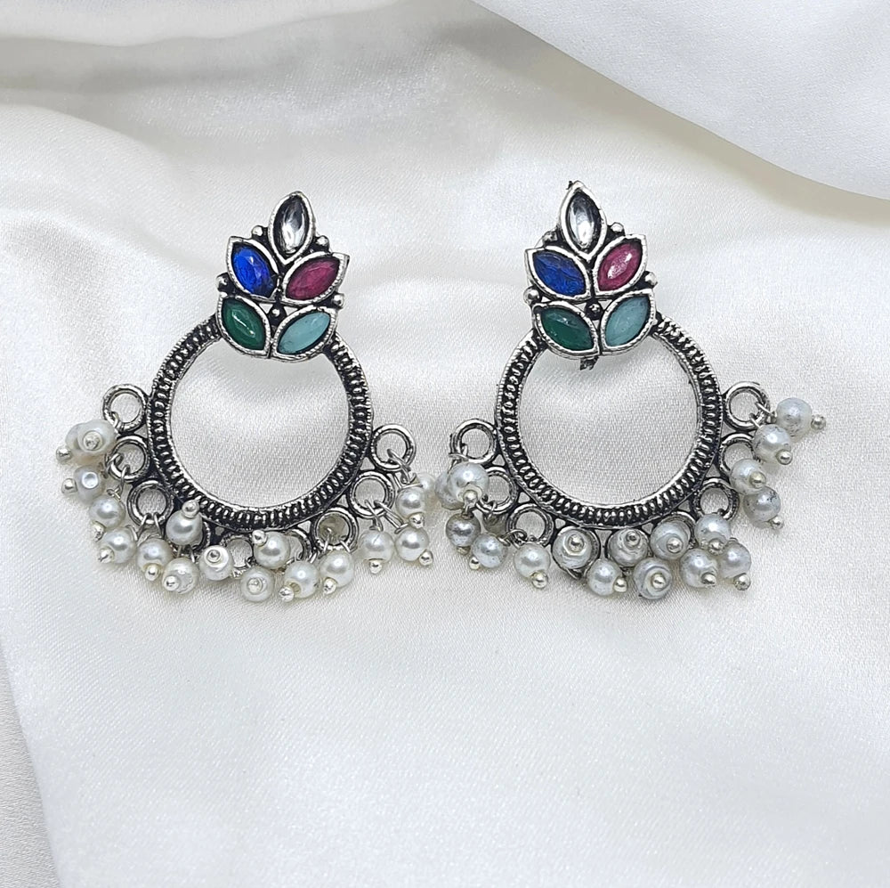 Nazia Silver plated earrings