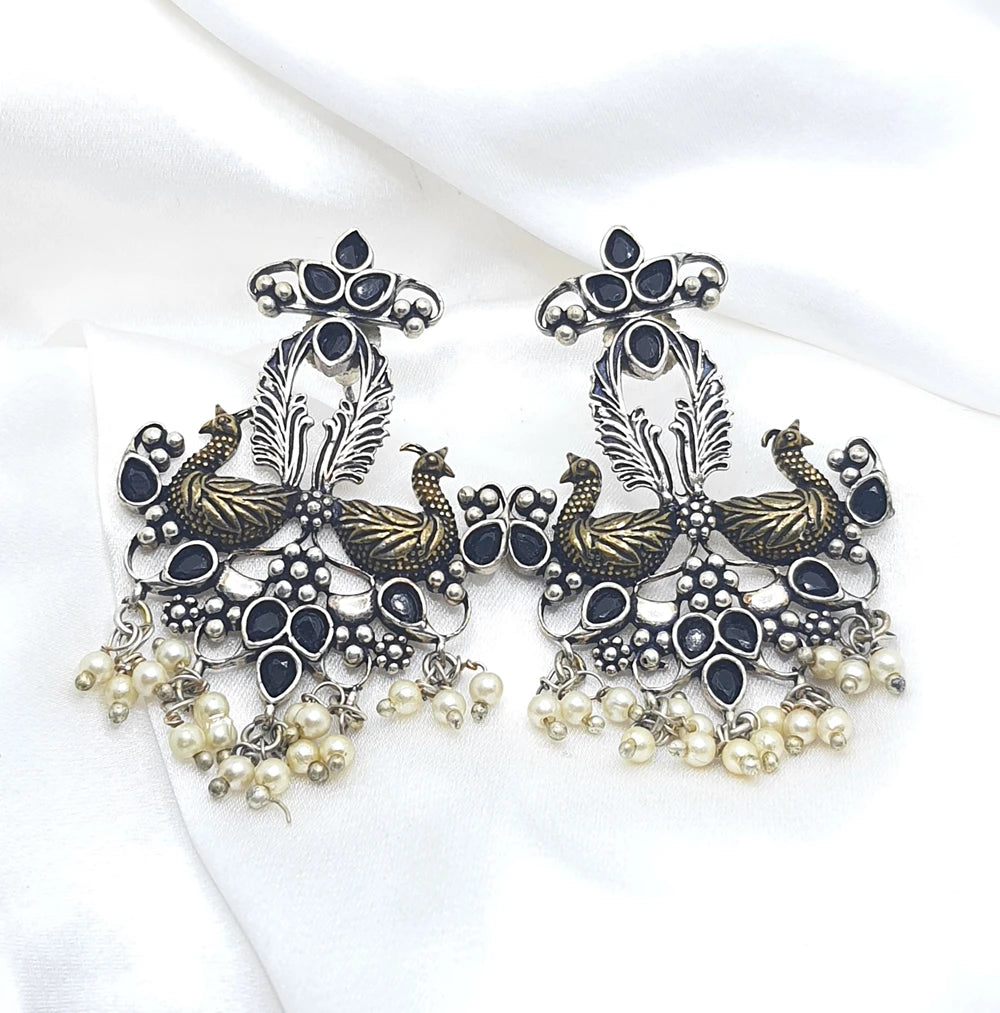 Sonika Dual tone earrings