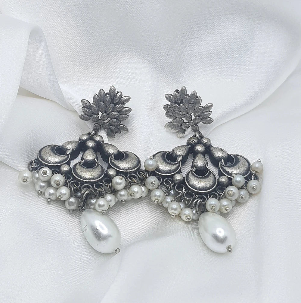 Raagi German silver earrings