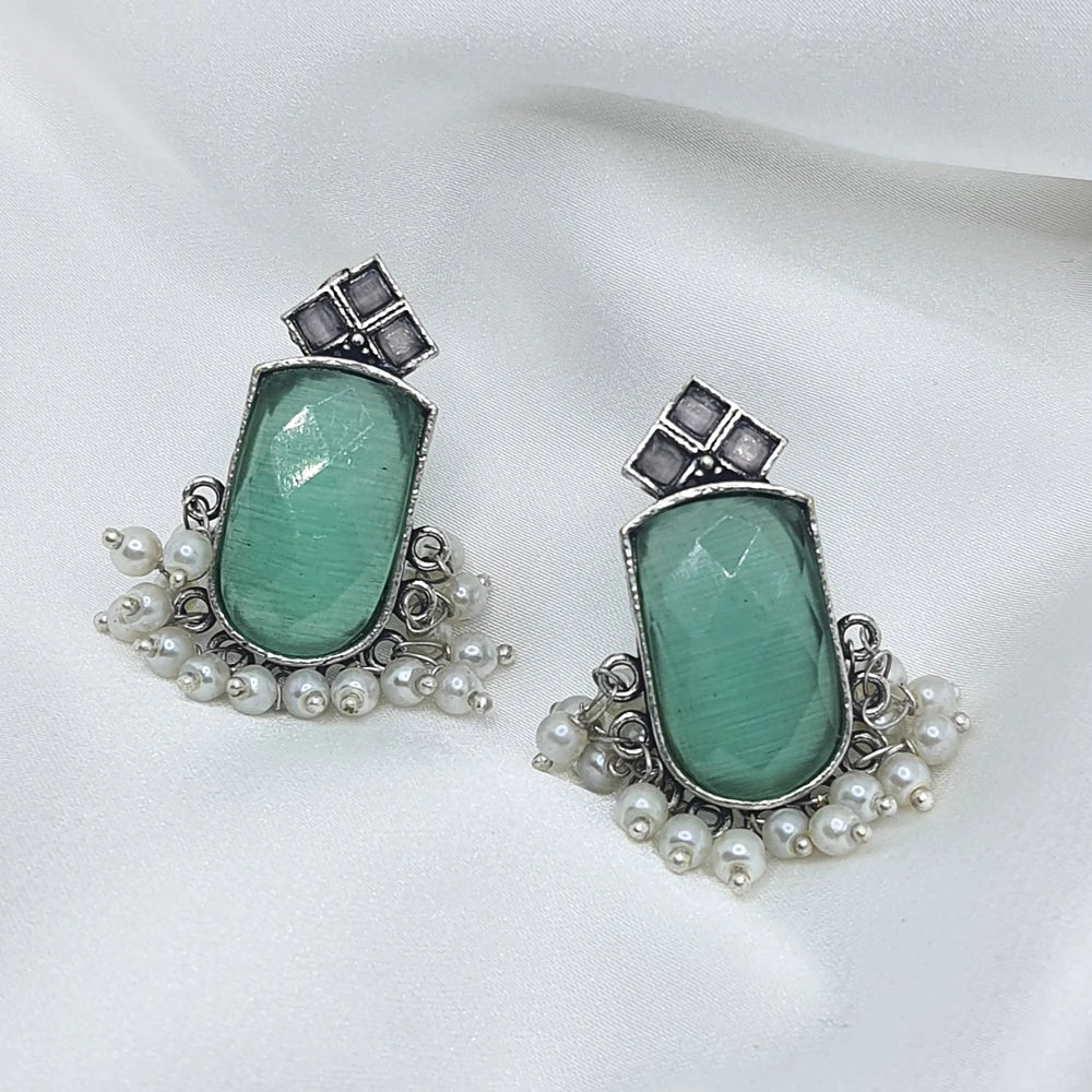 Chahana Silver plated earrings