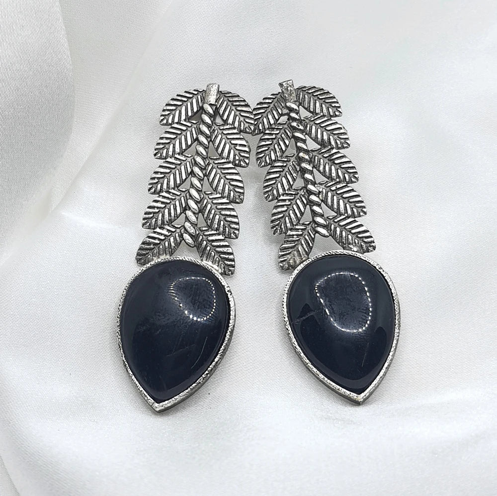 Hezza German silver earrings