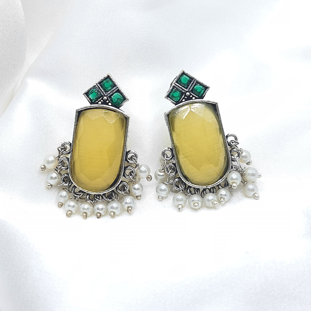 Chahana Silver plated earrings