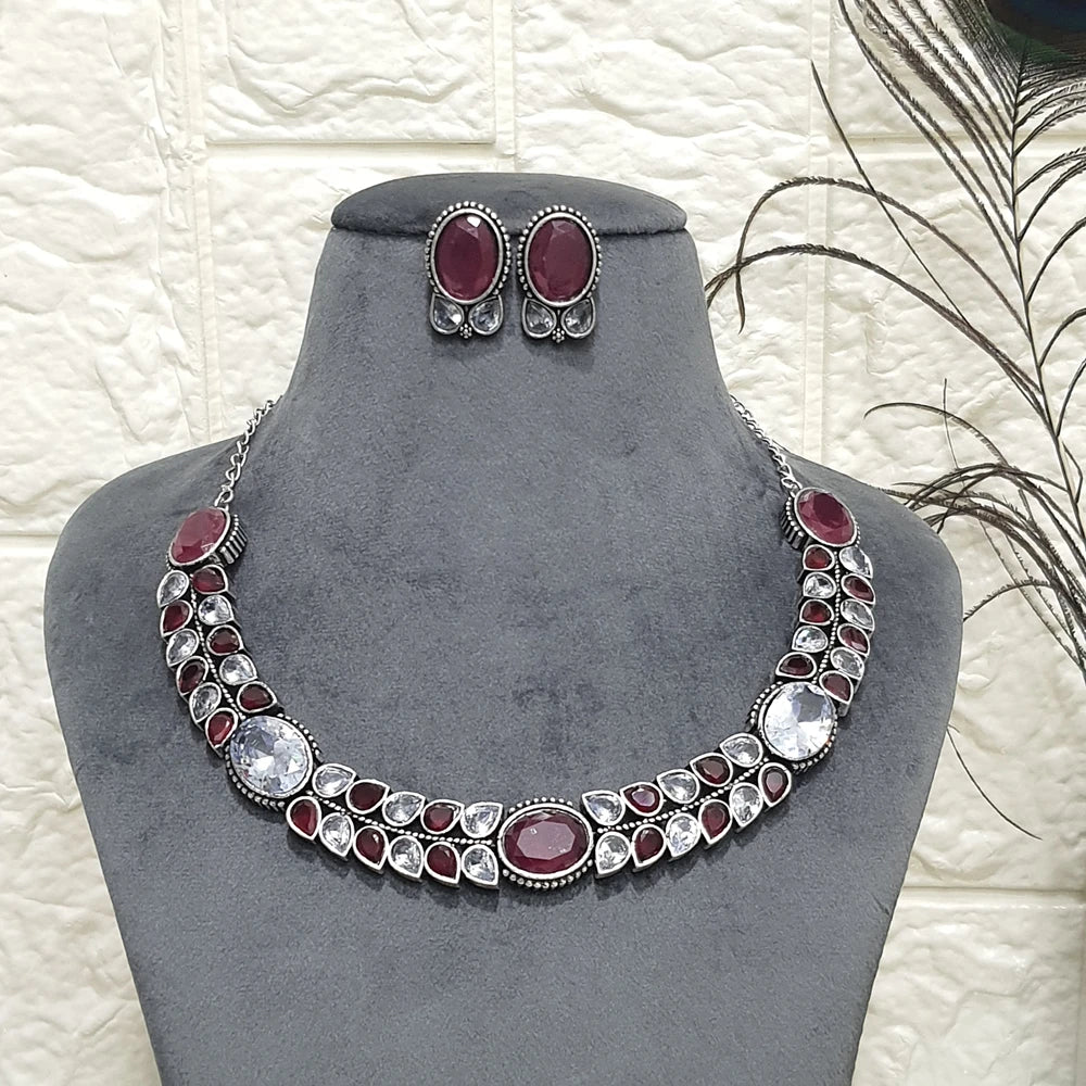 Zwalaki Silver necklace set