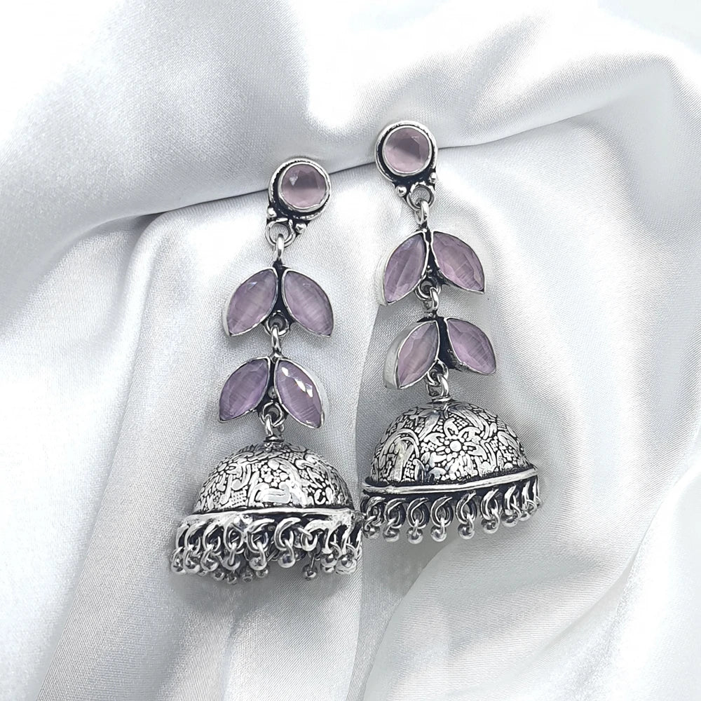 Mishika Silver plated earrings