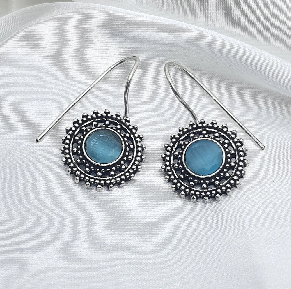 Hrithvi Silver plated earrings