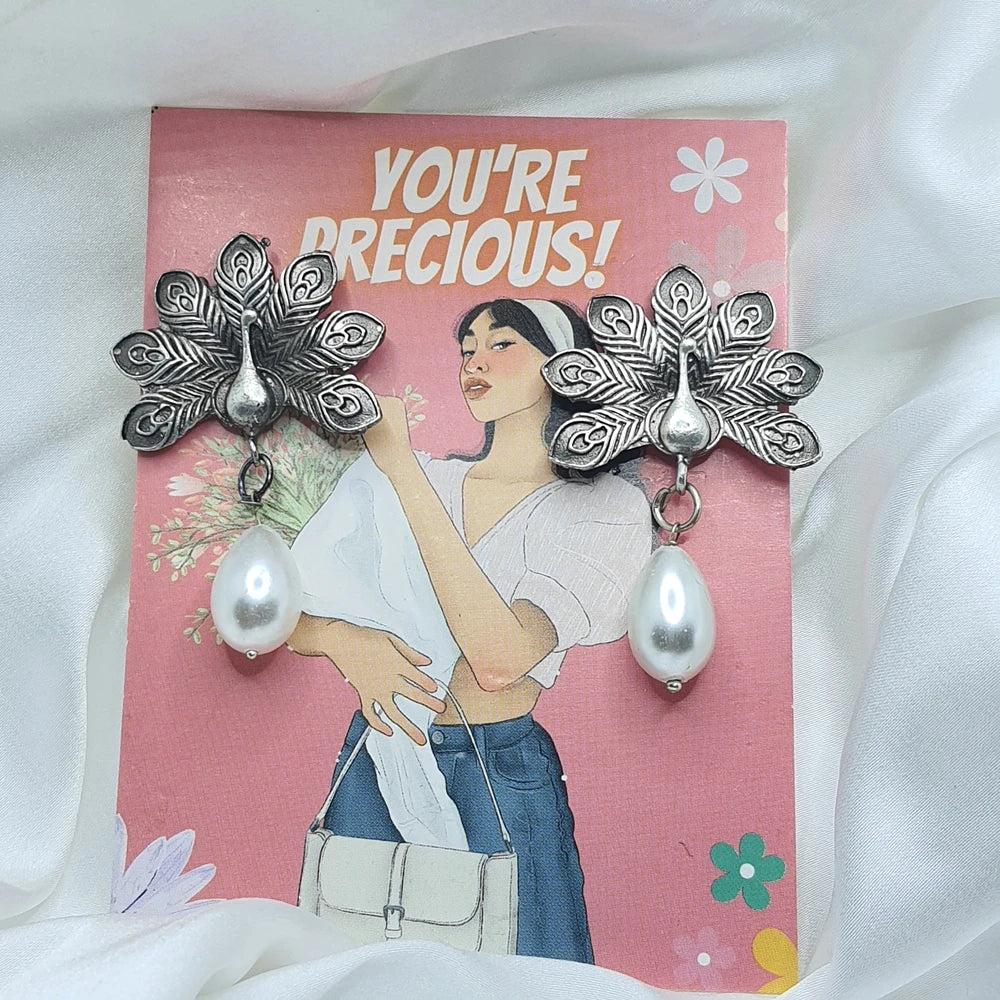 Hiya Silver plated earrings