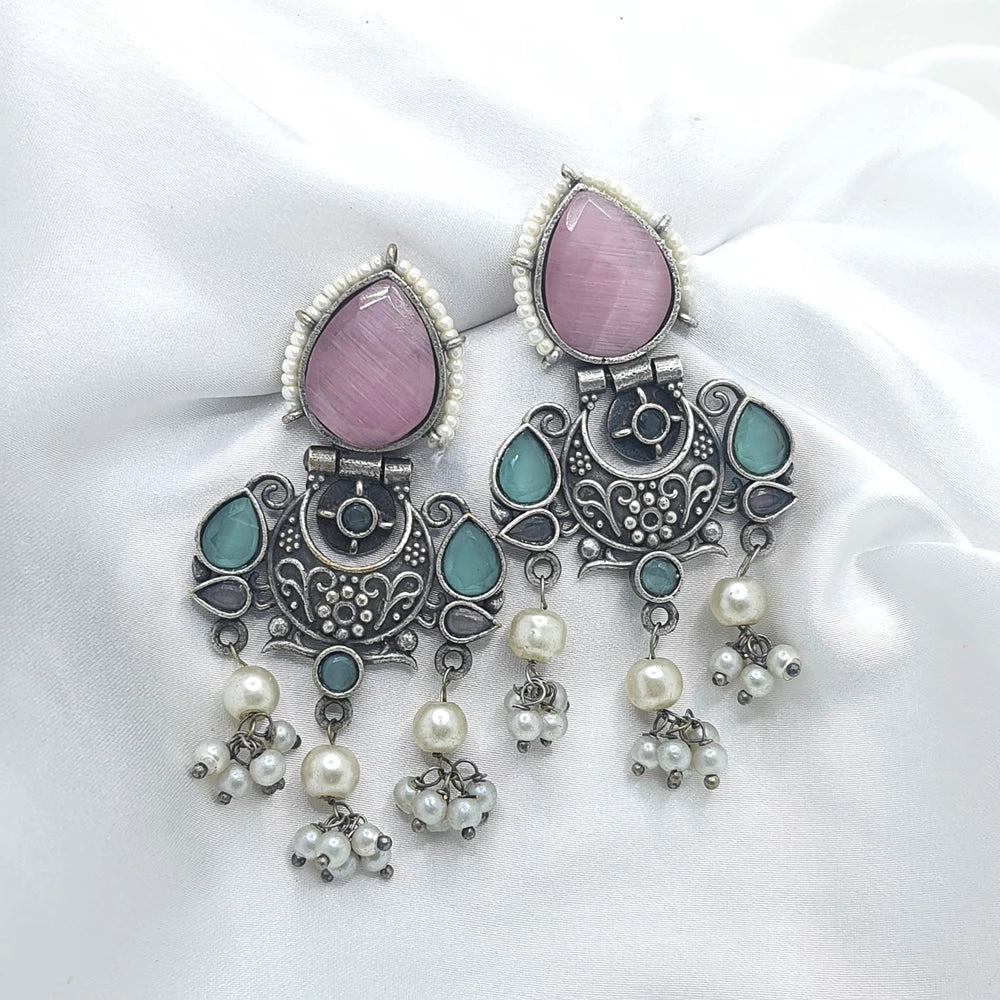 Tashvi silver plated earrings