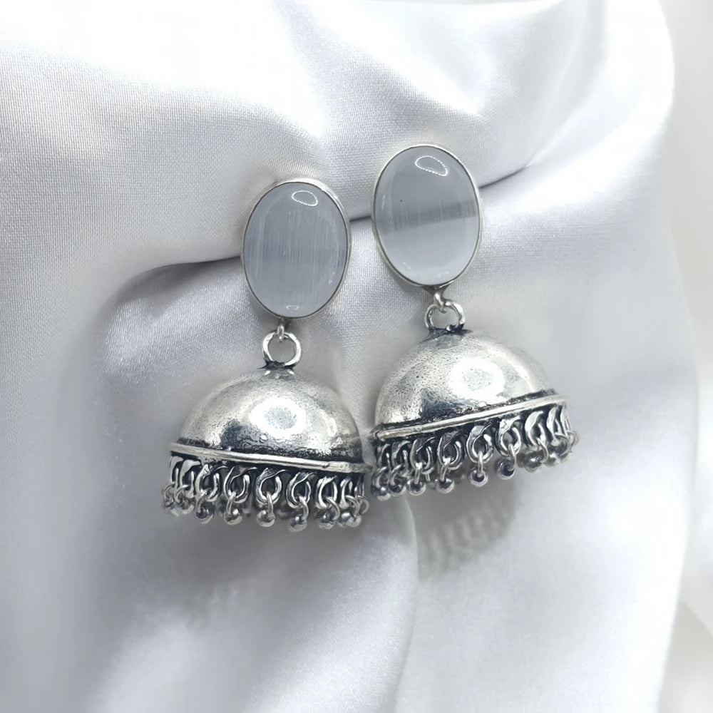 Deetya silver earrings