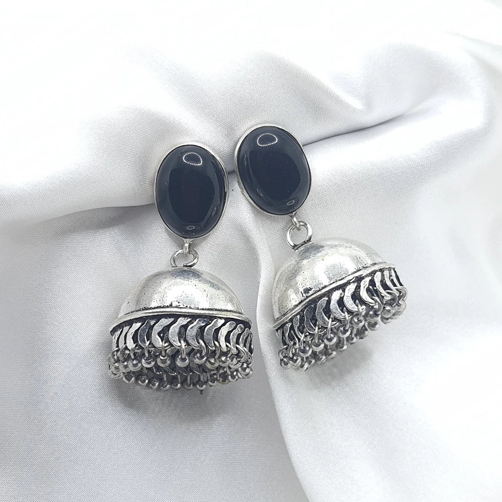 Deetya silver earrings