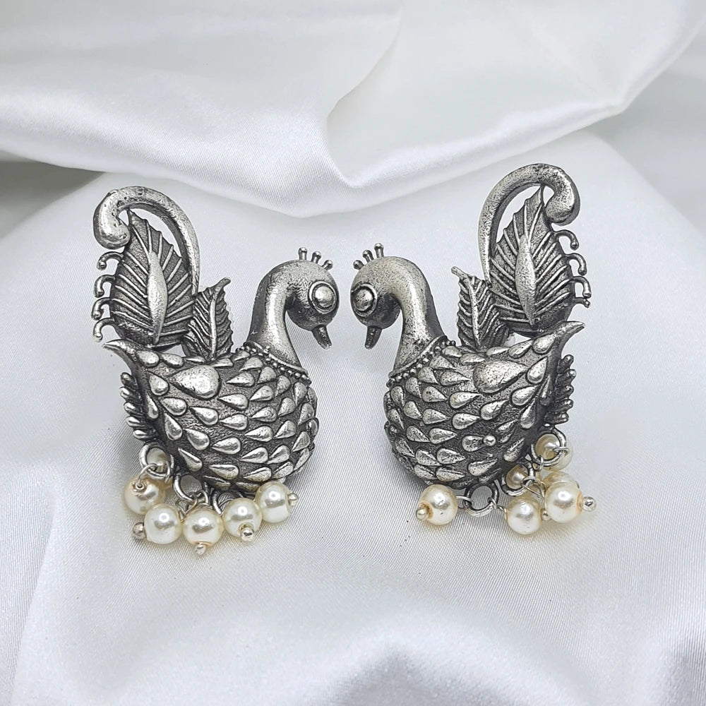 Sachi silver plated earrings