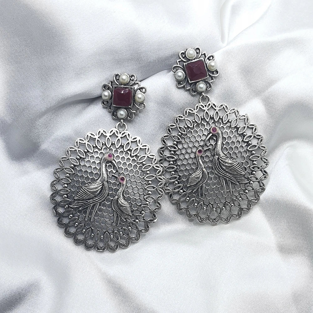 Kanvi Silver plated earrings