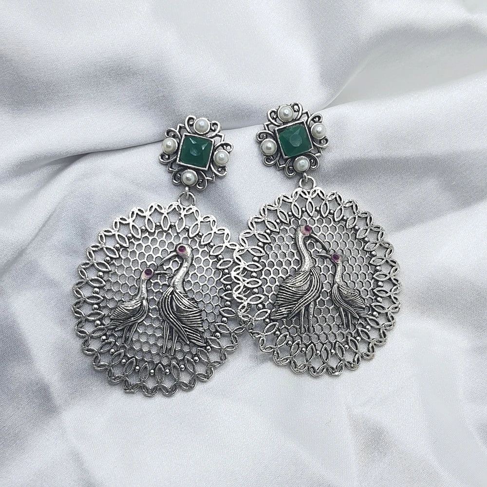 Kanvi Silver plated earrings