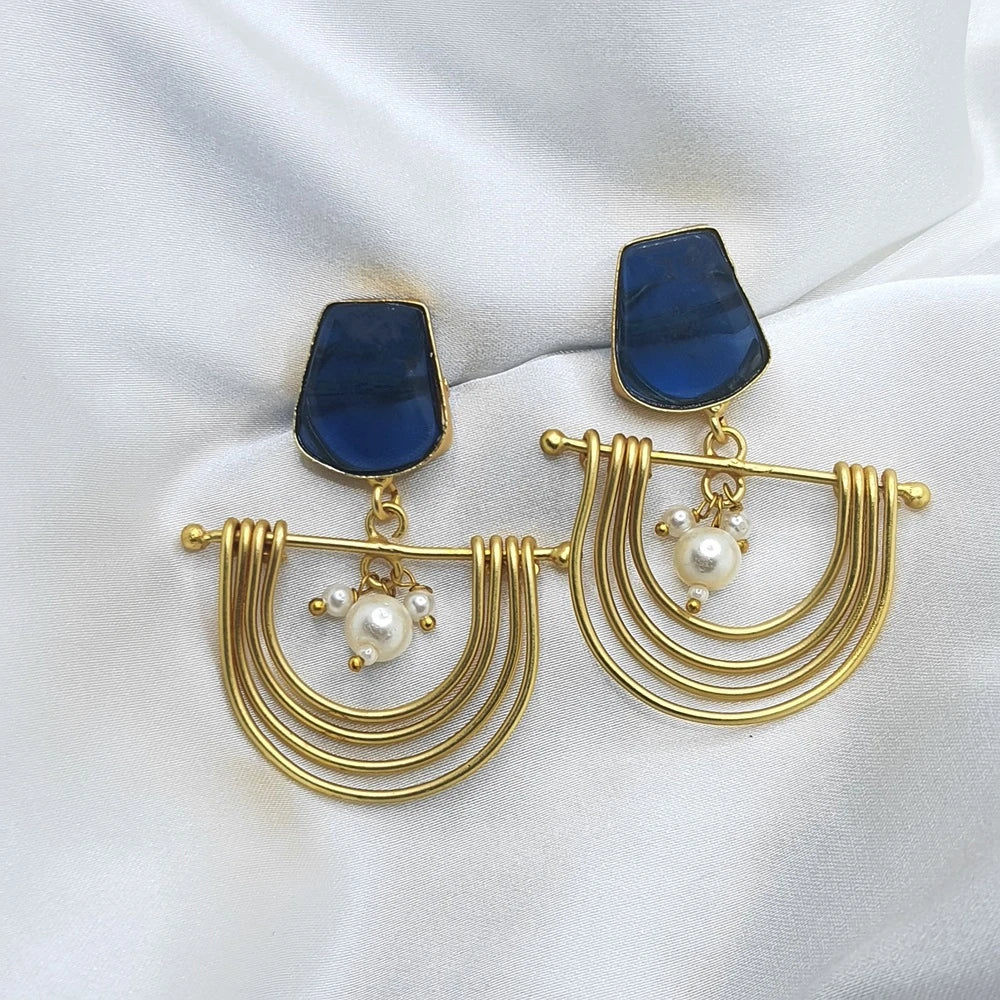 Takshvi gold plated earrings