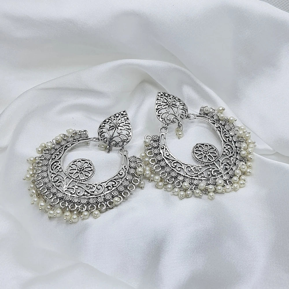 Lisha Silver plated earrings