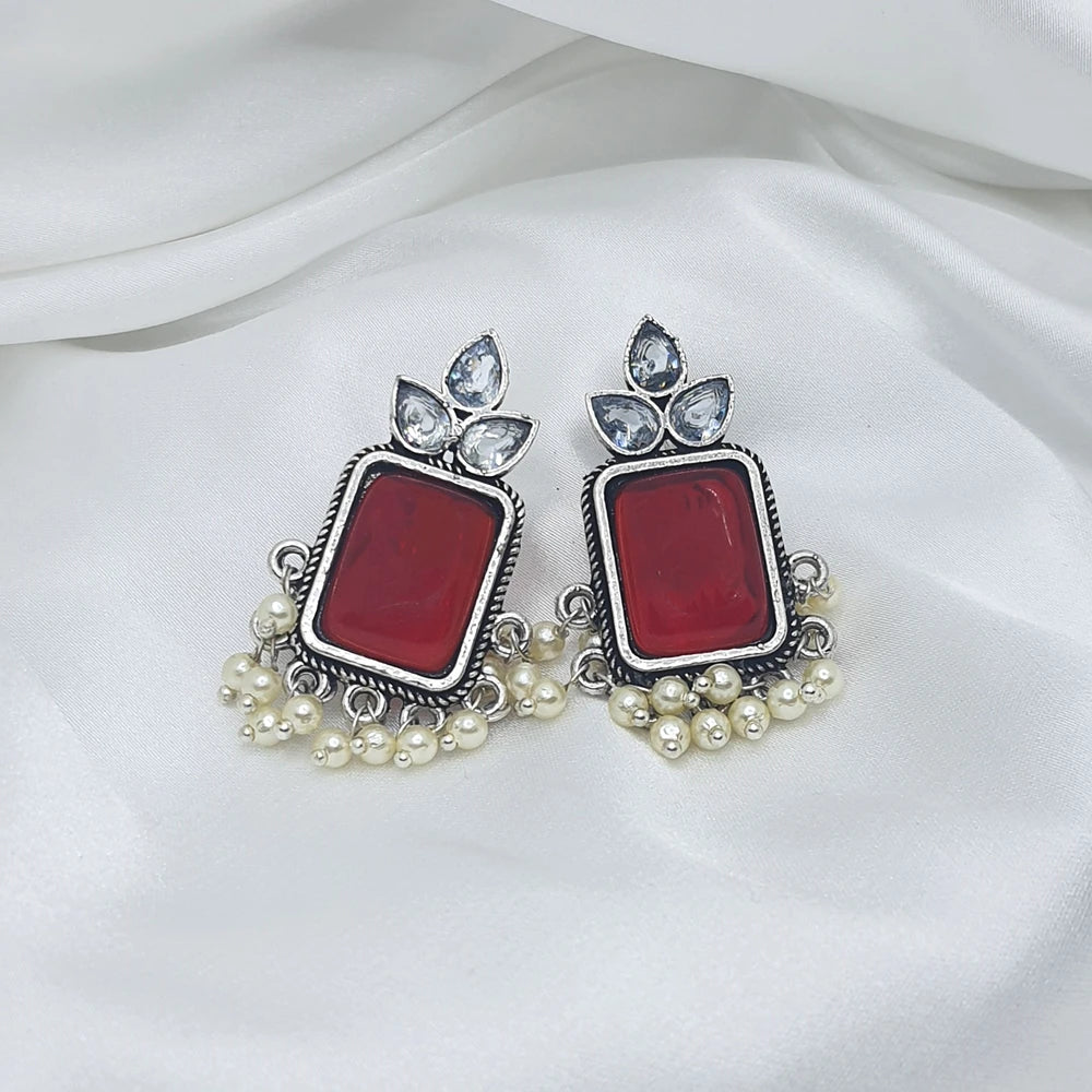 Duti Silver plated earrings