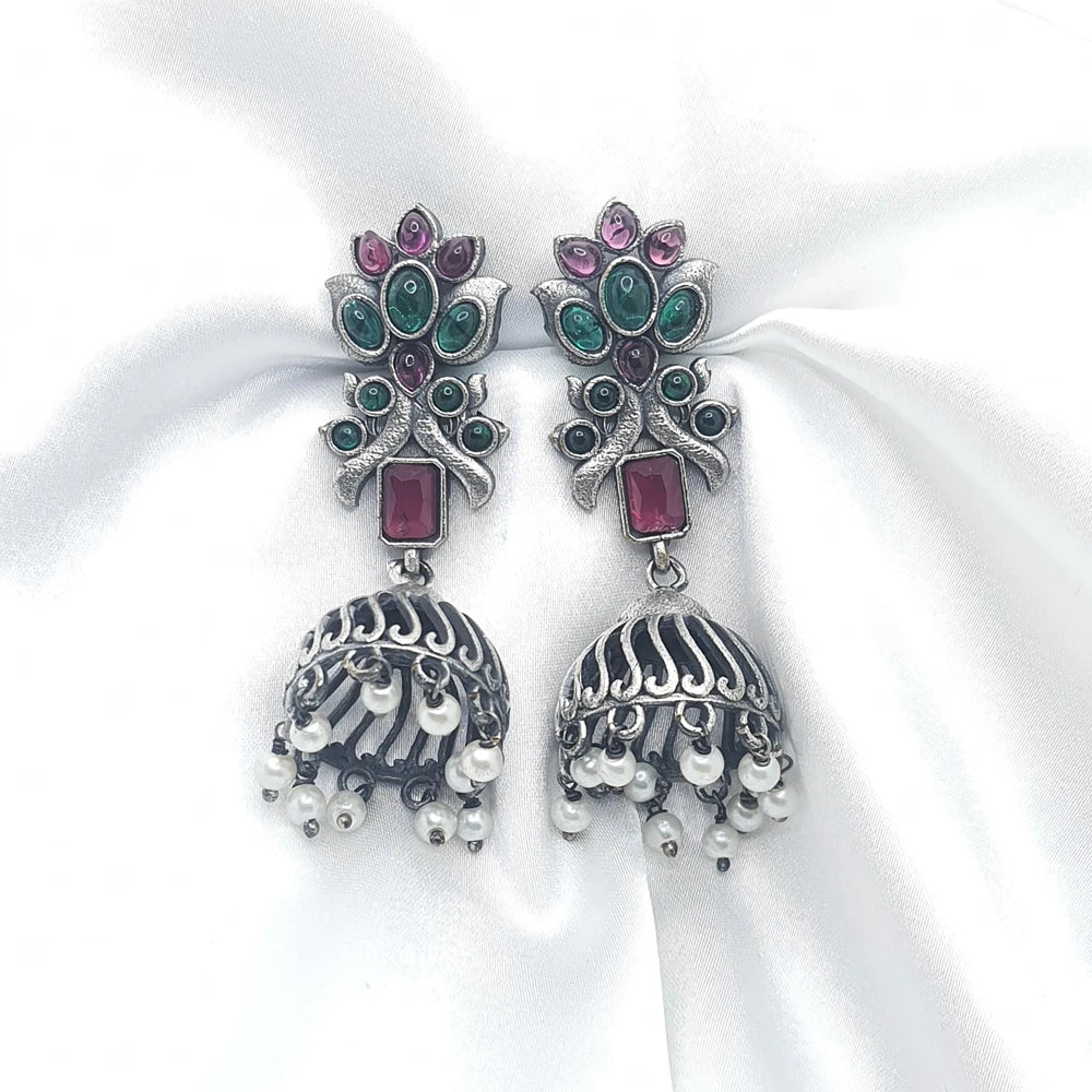 Yalini silver plated earrings