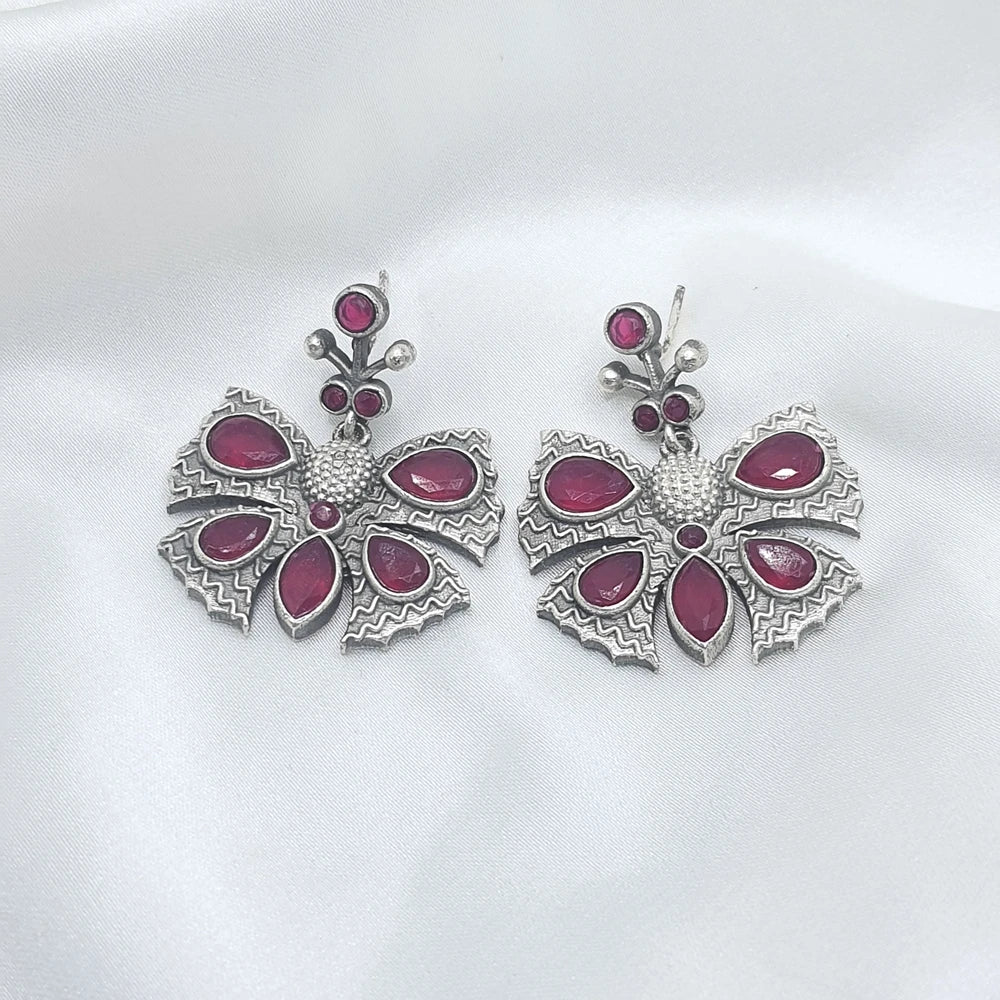 Keyara German Silver Earrings