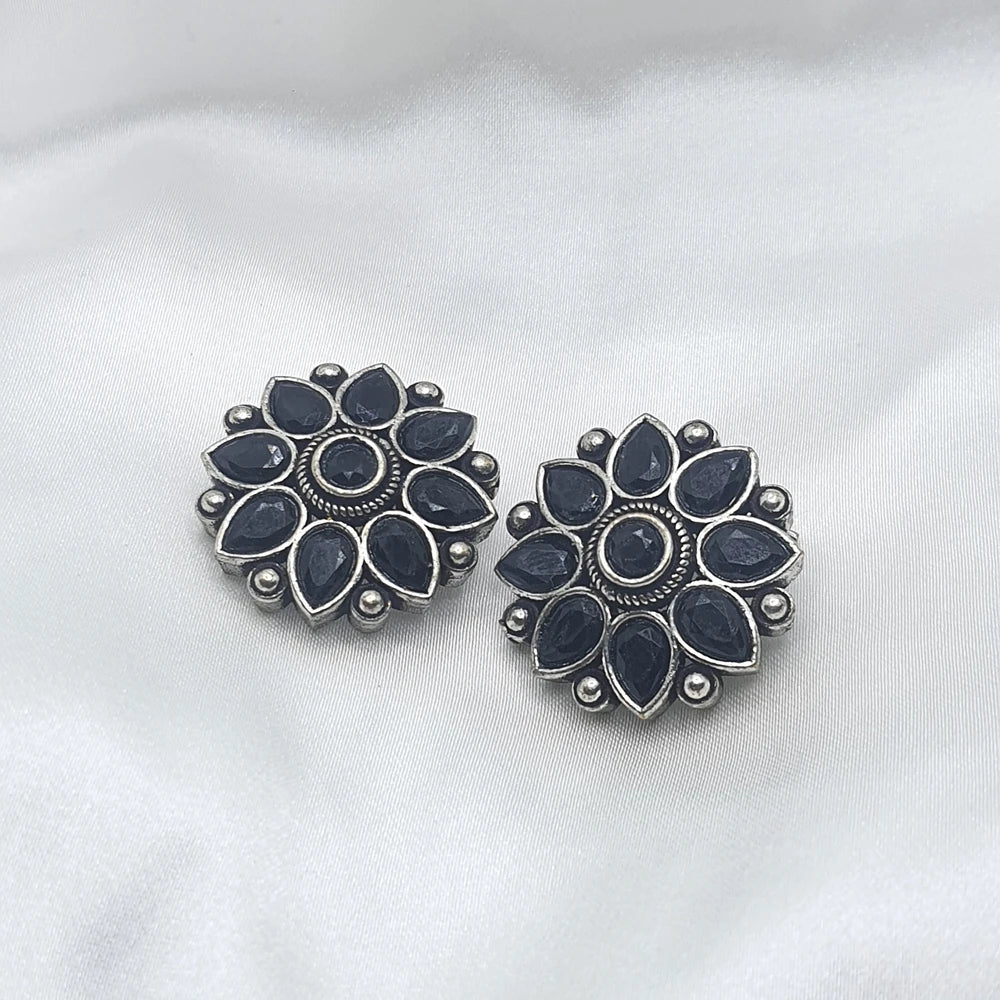 Tanvi Silver plated earrings