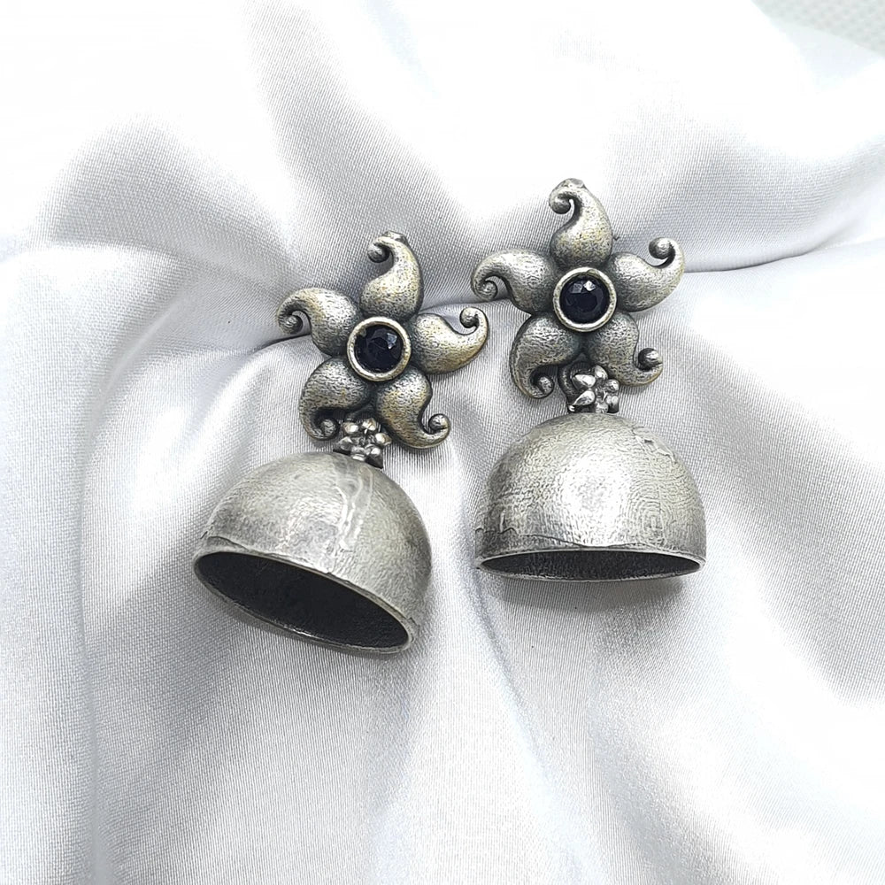 Saanvi German Silver Jhumka