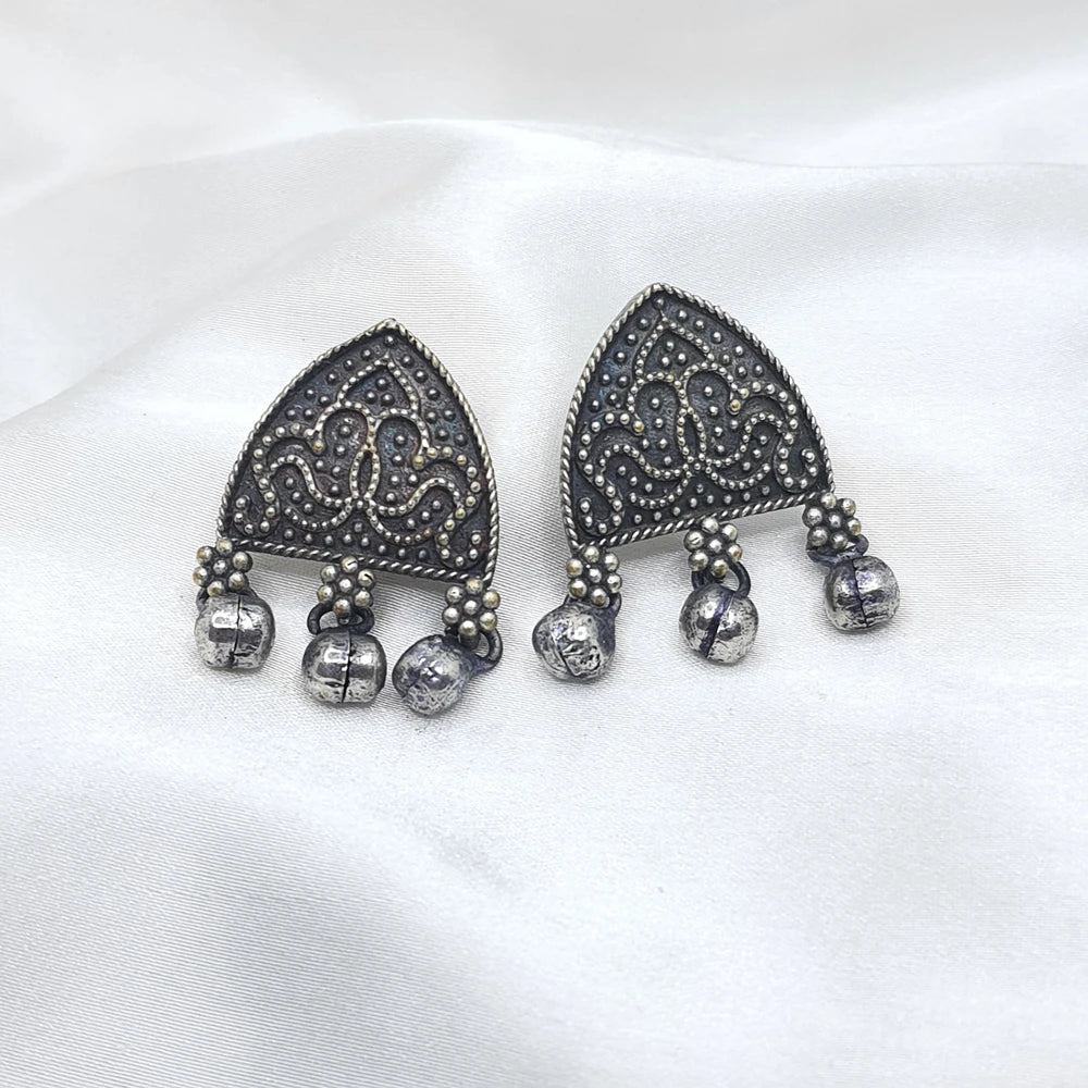 Dhvija silve plated earrings