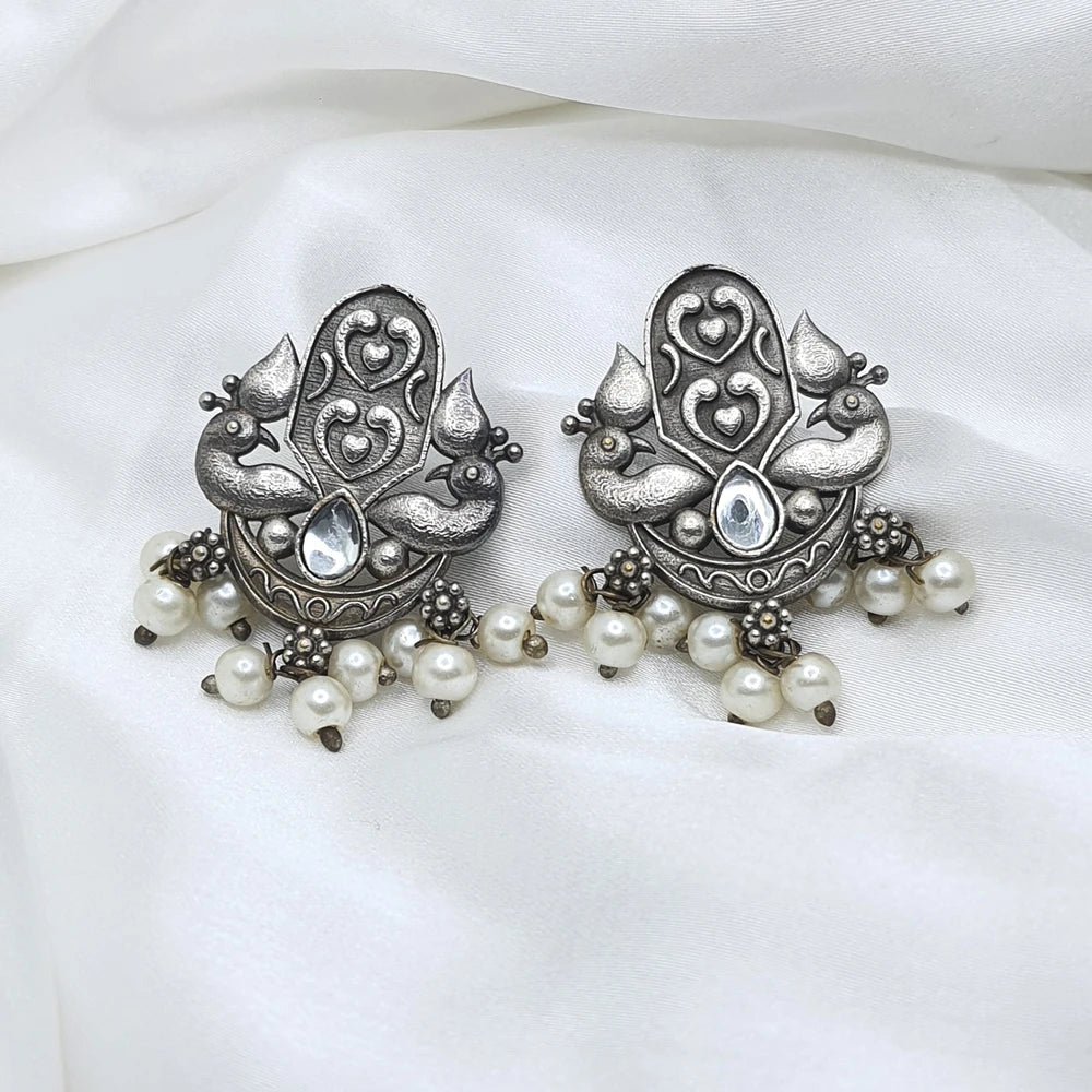 Rutvija silver plated earring